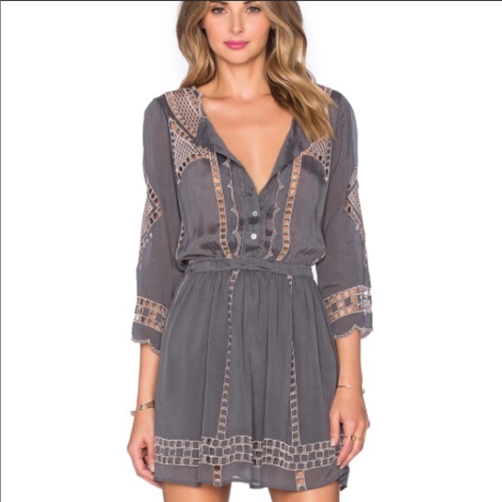 Tularosa dress silk crochet size small